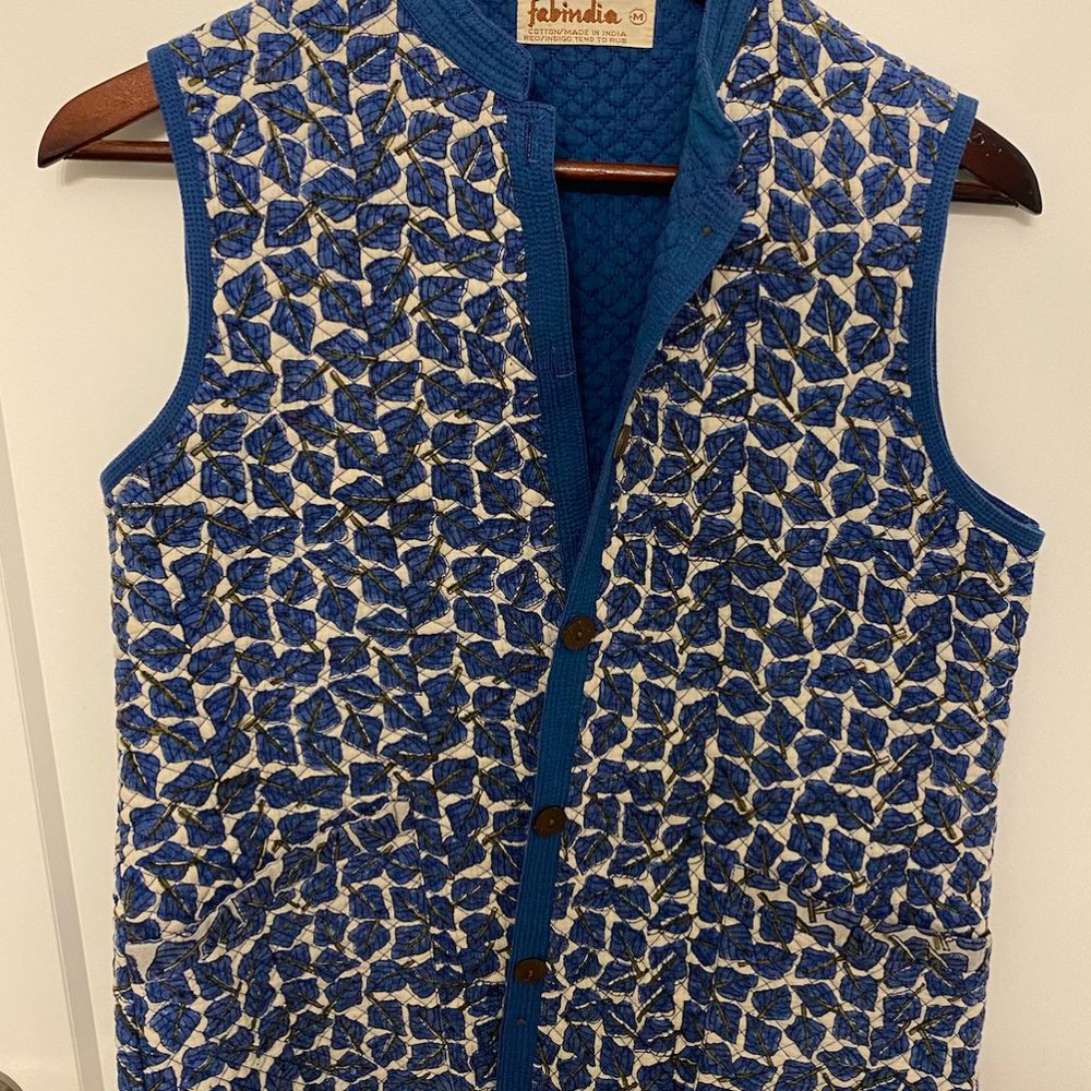Vintage quilted patterned vest